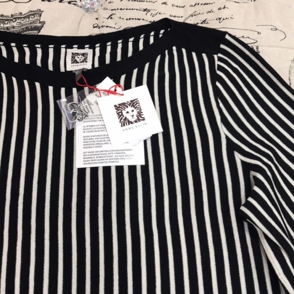 Anne Klein Stripe Asymmetrical Top - Picture 5 of 5